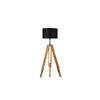 Albert Black Cotton Shade Floor Lamp