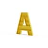 Abracadabra Engineered Wood  Bookshelf in Yellow Finish