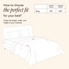 Stoa Paris Satin Comforter Set for King Size Bed 300TC Premium Bedding Ruby Affair