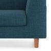 Rubik Luxe 3 Seater Fabric Sofa in Colonial Blue Colour