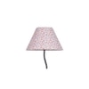 Lennon Zig Zag Iron Floor lamp with Cotton Conical Multicolor shade (Z44)