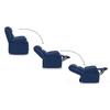 Griffin Fabric One Seater Manual Recliner in Lapis Blue Fabric Colour