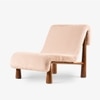 Olio Fabric Lounge Chair in Pink Colour