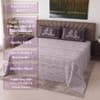 Lavender Floral Cotton 400 Tc Flat Super King Bed Size Sheet With 2 Pillow Cover