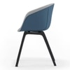 Poulain Fabric Accent Chair in  Two Tone Colour