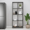 8 Shelves Open Multipurpose Matrix Kitchen Cabinet In Slate Grey Finish