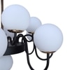 Eliante White Chandelier, 13-Light, Mild Steel Frame With Glass Shades, Modern Ceiling Lighting