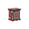 Theron Solid Wood Hand painted Bedside In Multicolour