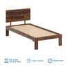 Triplet Solid Wood Single Size Non Storage Bed In Provincial Teak Finish