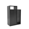 Akari Engineered Wood Bedside Table in Wenge Finish