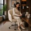 Doe Buck Colm Modern Beige Leatherette Office Chair