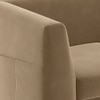 Rubik Luxe 2 Seater Fabric Sofa in Fawn Velvet Colour