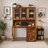 Deo Sheesham Wood  Study Table in Teak Finish