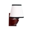 Devansh Solid Wood Electric Wall Light in White Colour with White Shade Count of 1 Light