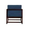 Aura Boucle Fabric Arm Chair in Blue Colour