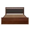 Vrinda Solid Wood King  Size Bed With Hydraulic Storage (Honey Oak Finish)