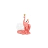 Cute Pink Flamingo Showpiece with Glass Bowl