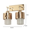 Eliante Modern Wall Lights Mild Steel & Glass Material Gold & White Finish