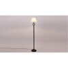 Hannah Black Cotton Shade Floor Lamp