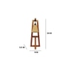 Achille Brown Wooden Table Lamp with White Jute Lampshade