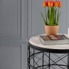 Metalsmith Solid Wood Side Table in Black Powder Finish