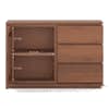 Vector Solid Wood Sideboard in  Amber Walnut Finish