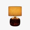 Auburn Handicrafted Table Lamp in Samber and black Colour
