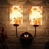 Devansh Metal Electric Wall Light in Gold Colour with Multi Shade Count of 2 Lights