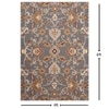 Presto Grey Traditional Hand Tufted Wool Carpet 4X6 Feet