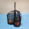Ireka Home Metal Mate Utensils Holder – Iron and Wood Cutlery Organizer