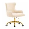 Doe Buck Adan Modern Beige Velvet Office Chair