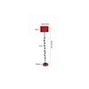 Felicia Maroon Cotton Shade Floor Lamp