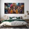 The Castle Decor Lord Ganesha Wall Painting Wooden Framed 27x48 Inch (Style 16)