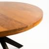 Vervella Shine Solid Wood 4 Seater Dining Table in Brown Finish
