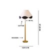 Devansh Wood & Metal Floor Lamp