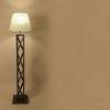 Symmetric Beige Jute Floor Lamp with Beige Jute Base