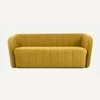 Candler Fabric Sofa (Yellow)