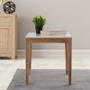 Metalsmith Solid Wood Side Table in White Finish