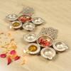 Laxmi Ganesh Urli Set Of 2 In Gold Colour
