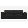 Cacef 3 Seater Pull Out Sofa cum Bed  in Black Colour