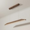 Venus 36 Brown Solid Wood Single Hanging Light