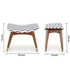 Zuno Blue Stripes Seating Stool