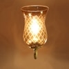 Devansh Metal Electric Wall Light in Gold Colour with Lavender Shade Count of 1 Light