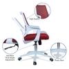 Xeanea Mid Back Ergonomic Chair in Red Colour