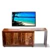 Dublin Sheesham Wood Minimalist Sideboard in Teak Finish