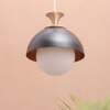 Eliante Metal Hanging Lights Mild Steel & Glass Material Antique, Black & White Finish