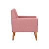 Thomas Boucle Fabric Arm Chair in Pink Colour