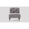 Tybalt Accent chair Velvet in Grey Color