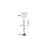 Elin White Cotton Shade Floor Lamp