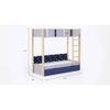 Pine Tree Bunk Bed with Drawer Storage